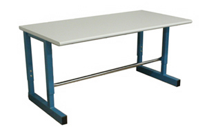 Basic work bench with optional footrest 